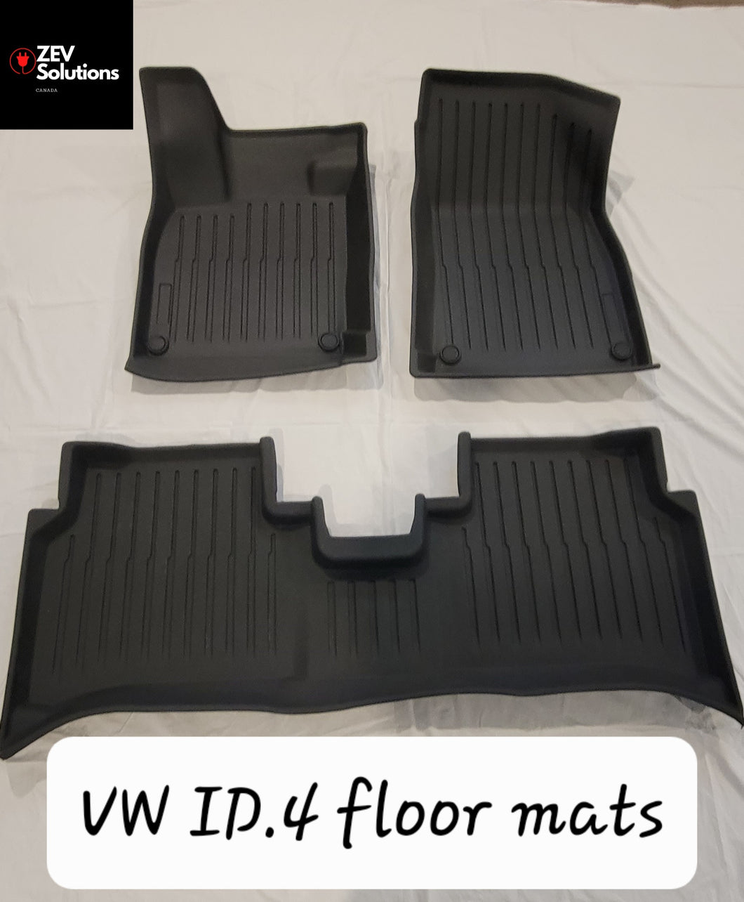 VW ID.4 : Premium 3 Pcs Floor Mats – ZEVsolutions